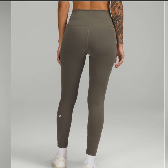 lululemon athletica Pants - Lululemon Wunder Train High-Rise Tight 25" brown green size 12 leggings